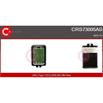 Ventilátor topení a klimatizace Odpor, vnitřní tlakový ventilátor CASCO CRS73005AS