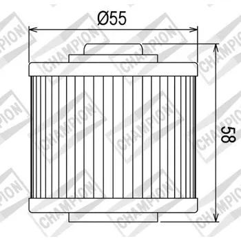 Filtr pro motocykl Olejový filtr CHAMPION COF045 100609295 YAMAHA TT 600 1989-1992