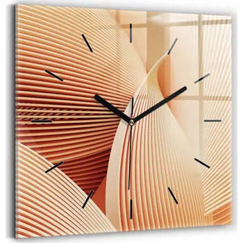 Hodiny Nástěnné hodiny Wallfluent oranžové 30 cm