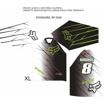 Moto dres Dres na zakázku Motokros, Enduro, MTB, BMX, DH, 145 2H1128140