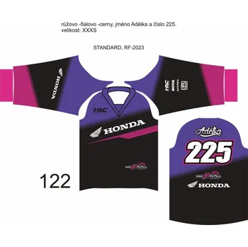 Moto dres Dres na zakázku Motokros, Enduro, MTB, BMX, DH, 123 2H1128114