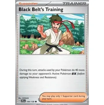 Volný čas Pokémon JTG 144/159 Black Belt's Training - Journey Together Stav: Near Mint, Verze: NORMAL