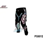 Kalhoty motokros PROGRIP 6012 TOP LINE RINGS - černo-bílé - velikost 32 PG6012-RI-32