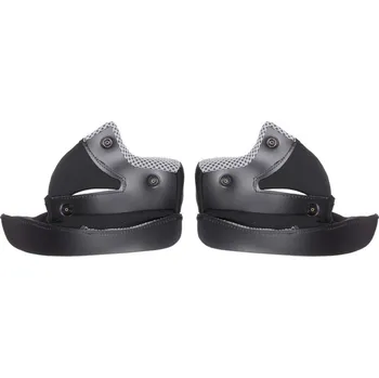 Helma na motorku lícnice interieru pro přilby Cross Cup, CASSIDA - ČR (šedé/černé, vel. 2XL) (Velikost: XS) GREY CHEEK PADS SC-15
