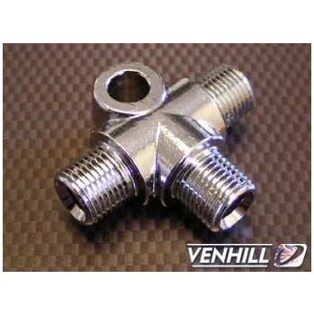 T-spojka brzdové hadice Venhill POWERHOSEPLUS 776/3 1/8th BSP 'T' PIECE M6 mounting hole 776/3
