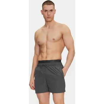 Pánské plavky Calvin Klein Swimwear Plavecké šortky KM0KM01104 Šedá Regular Fit XL
