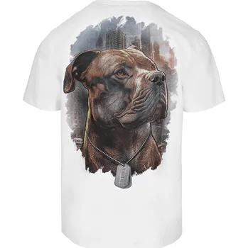 Pánské tričko PitBull West Coast - pánské triko HERO bílé 3XL