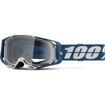 Motocyklové brýle ARMEGA 100% brýle Albar, čiré plexi 50721-101-11