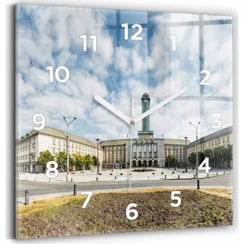 Hodiny Nástěnné hodiny Wallfluent bílé 30 cm