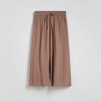 Dámské kalhoty Reserved - Kalhoty s příměsí viskózy - béžová - 1040P-80X - 1040P-80X-XS