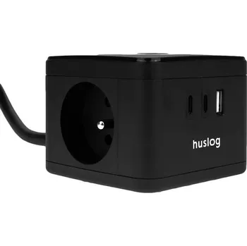 Prodlužovací kabel Prodlužovací kabel HUSLOG Smart Black 1,4m