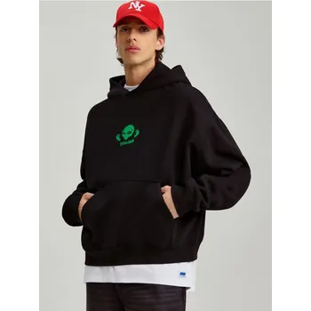 Pánská móda Mikina oversized s&nbsp;kapucí - M - House - černá - 189ES-99X