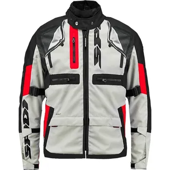 Moto bunda bunda CROSSMASTER, SPIDI (černá/šedá/červená, vel. 2XL) (Velikost: M) D288-497
