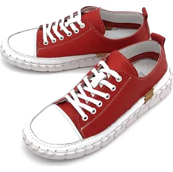 Dámské tenisky Dámské kožené tenisky 1608-25 Urban Ladies červená Barva: červená, Velikost: 37