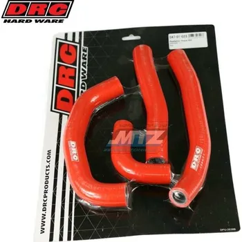 Hadice chladiče DRC RADIATOR HOSE KIT - DRC D47-01-023 - Honda CRF450R / 17-20 + CRF450RX / 20 - červené (sada 4ks) DF4701023
