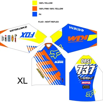 Moto dres Dres na zakázku Motokros, Enduro, MTB, BMX, DH, 215 2H1128299