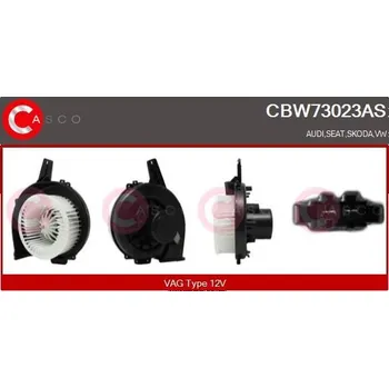 Ventilátor topení a klimatizace vnitřní ventilátor CASCO CBW73023AS