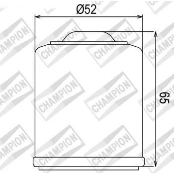 Filtr pro motocykl Olejový filtr CHAMPION COF083 100609045 PIAGGIO/VESPA X10 125 2012-2015