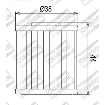Filtr pro motocykl Olejový filtr CHAMPION COF107 100609575 SUZUKI RMX 450 Z 2010-2017