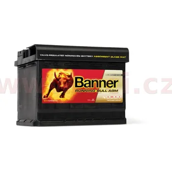 Autobaterie 60Ah baterie, 640A, pravá BANNER Running Bull AGM 241x175x190 AGM56001