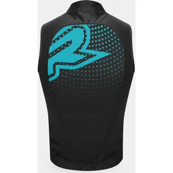 Motocyklový chránič ochranná vesta TURTLE VEST 2, RACER, dětská (černá-tyrkysová, vel. S) (Velikost: 2XS) TURTLE_VEST