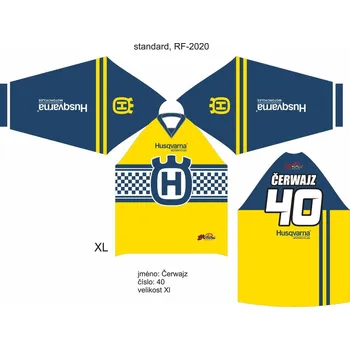 Moto dres Dres na zakázku Motokros, Enduro, MTB, BMX, DH, 114 2H1118812