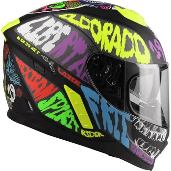 Helma na motorku přilba RAFALE MEXICANA, LAZER - Belgie, černá/multi (vel. 2XL) (Velikost: 2XL) MLE105050X61