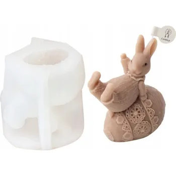 Silikonová forma na SVÍČKY VOSK MÝDLA ODLITKY ZAJÍČEK S VEJCI NA Velikonoce