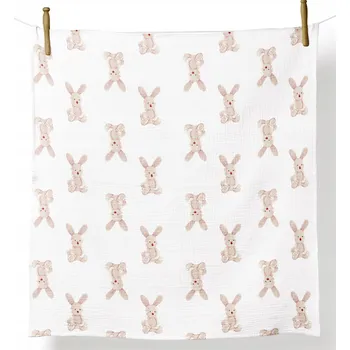 Zavinovačka MUŠELÍNOVÁ PLENA HRUBÁ KRESLENÁ 120 x 120 cm DEKA ZAVINOVAČKA POLSKÝ VÝROBEK