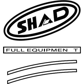 Zavazadlo na motocykl Samolepky SHAD D1B43ETR červená pro SH43 D1B43ETR