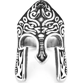 Prsten PRSTEN PECZETNÍK Obrázka Řecká Sparta Helma 245