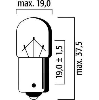 Elektroinstalace pro motocykl Žárovka RMS FLOSSER 246510456 oranžová BAU15S T16 12V-10W YAMAHA FZ8 (Fazer)/ABS 2011-2012