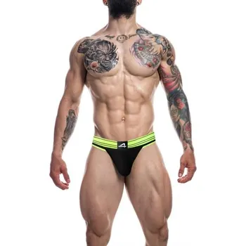 Pánské erotické prádlo Cut4Men Jockstrap Rugby Green L