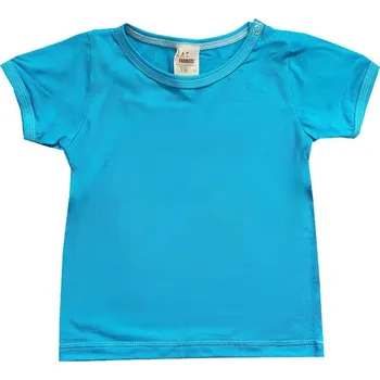 FARMERS® Dětské tričko BAMBUS TYRKYS s drukem Velikost: 74