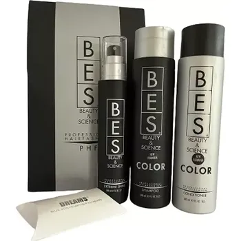 Kosmetická sada Bes dárková sada Color – šampon, balzám a lesk na vlasy s arganovým olejem pro barvené vlasy | Lvhair.cz