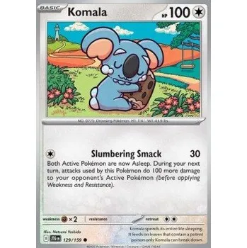 Sběratelská karetní hra Pokémon JTG 129/159 Komala - Journey Together Stav: Near Mint, Verze: REVERSE HOLO