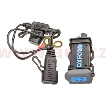 Nabíječka autobaterie Nabíjecí sada OXFORD USB s pojistkou 2,1A EL114