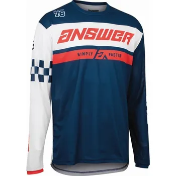 Moto dres ANSWER A22 Arkon Octane Jersey Blue/White Velikost XL 446876