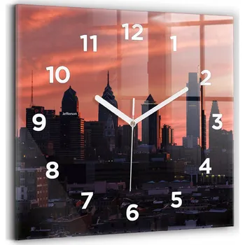 Hodiny Nástěnné hodiny Wallfluent černé 30 cm