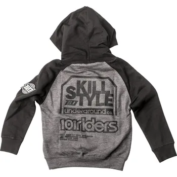 Pánská mikina mikina 101CREW, 101 RIDERS dětské (šedá, vel. 128) (Velikost: 104) 22076