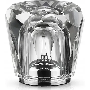 Lampička BEZDRÁTOVÁ DESIGNERSKÁ NOČNÍ LAMPA LED KŘIŠŤÁLOVÁ SKLENĚNÁ AMBIENTNÍ