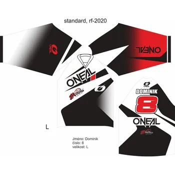 Moto dres Dres na zakázku Motokros, Enduro, MTB, BMX, DH, 130 2H1128120