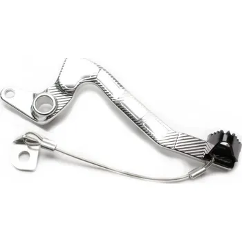 Brzdový pedál MOTION STUFF 83P-0201002 silver body, black steel fixed tip Pevný hrot z oceli 2H106768