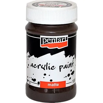 Speciální výtvarná barva Matná akrylová barva Pentart 100ml - zemitá hnědá