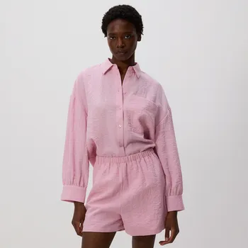 Dámské kraťasy Reserved - Kraťasy s vysokým podílem viskózy - pastelově růžová - 719AC-03X - 719AC-03X-M