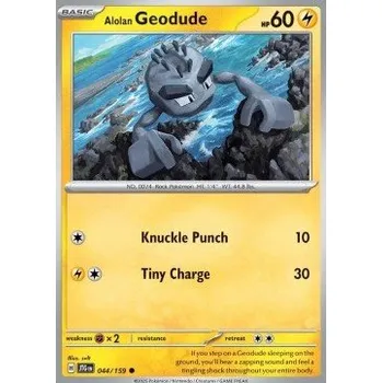 Sběratelská karetní hra Pokémon JTG 044/159 Alolan Geodude - Journey Together Stav: Near Mint, Verze: REVERSE HOLO