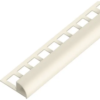 rohová lišta NOVÁK Ukončovací lišta 10x10 PVC jasmín obloučková, 2,5m AAPU 1004/V