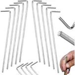 Stanové kolíky ocelové 24cm - 10 ks