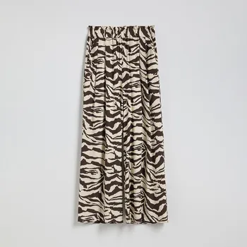 Dámské kalhoty Reserved - Volné kalhoty se záložkami - vícebarevná - 1019P-MLC - 1019P-MLC-L