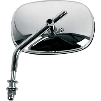 Zrcátko pro motocykl zpětné zrcátko chromové (závit pravý M8), Q-TECH (chrom), L=P FA-7 8MM